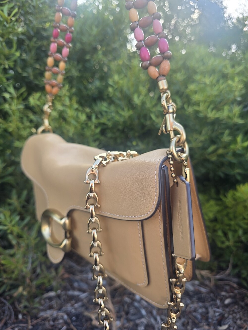 Coach Wood Bead Strap